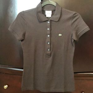 NWT Lacoste ladies 5 button polo shirt